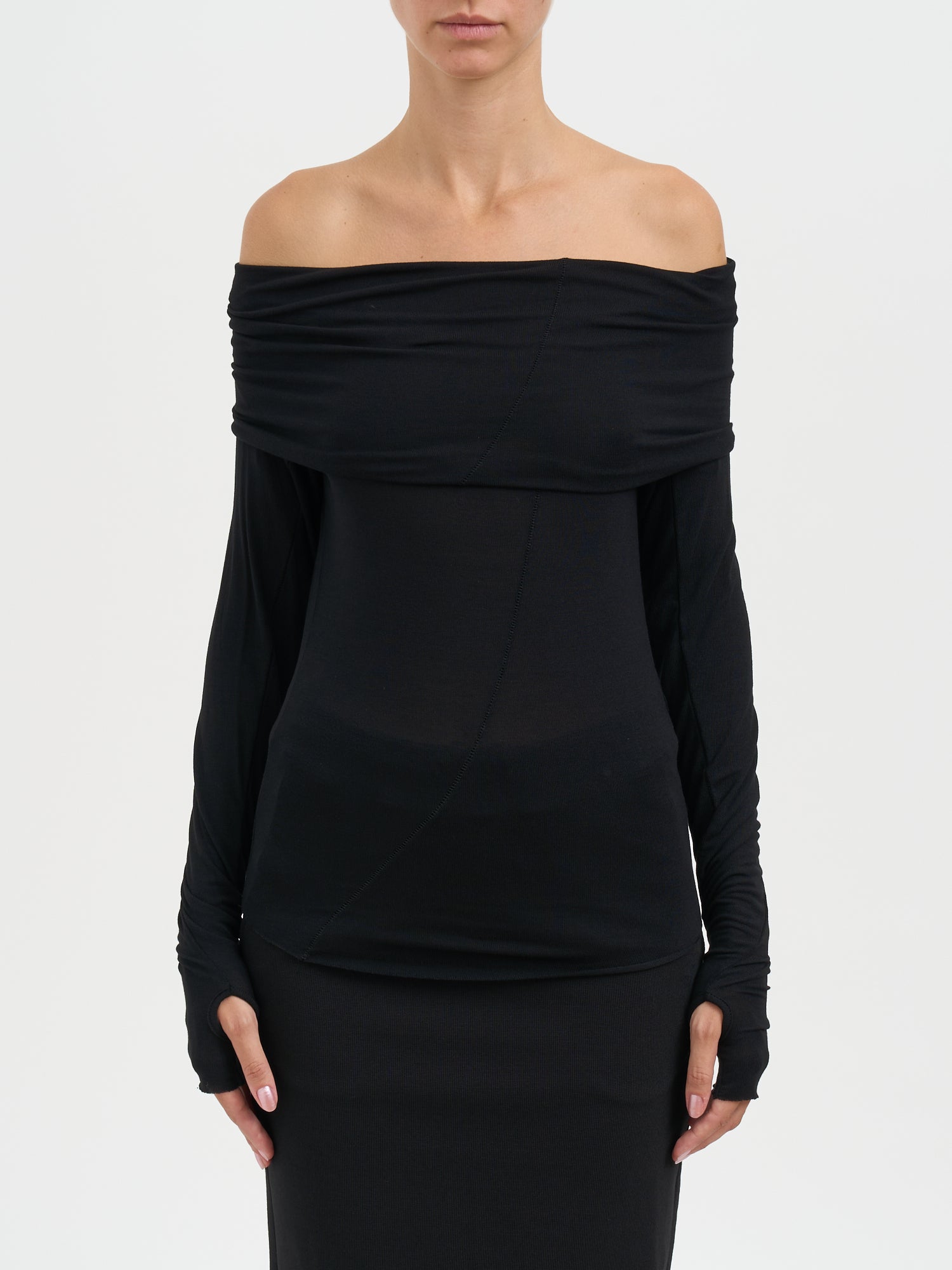 THOM KROM Long Sleeve Visco Top - Size S