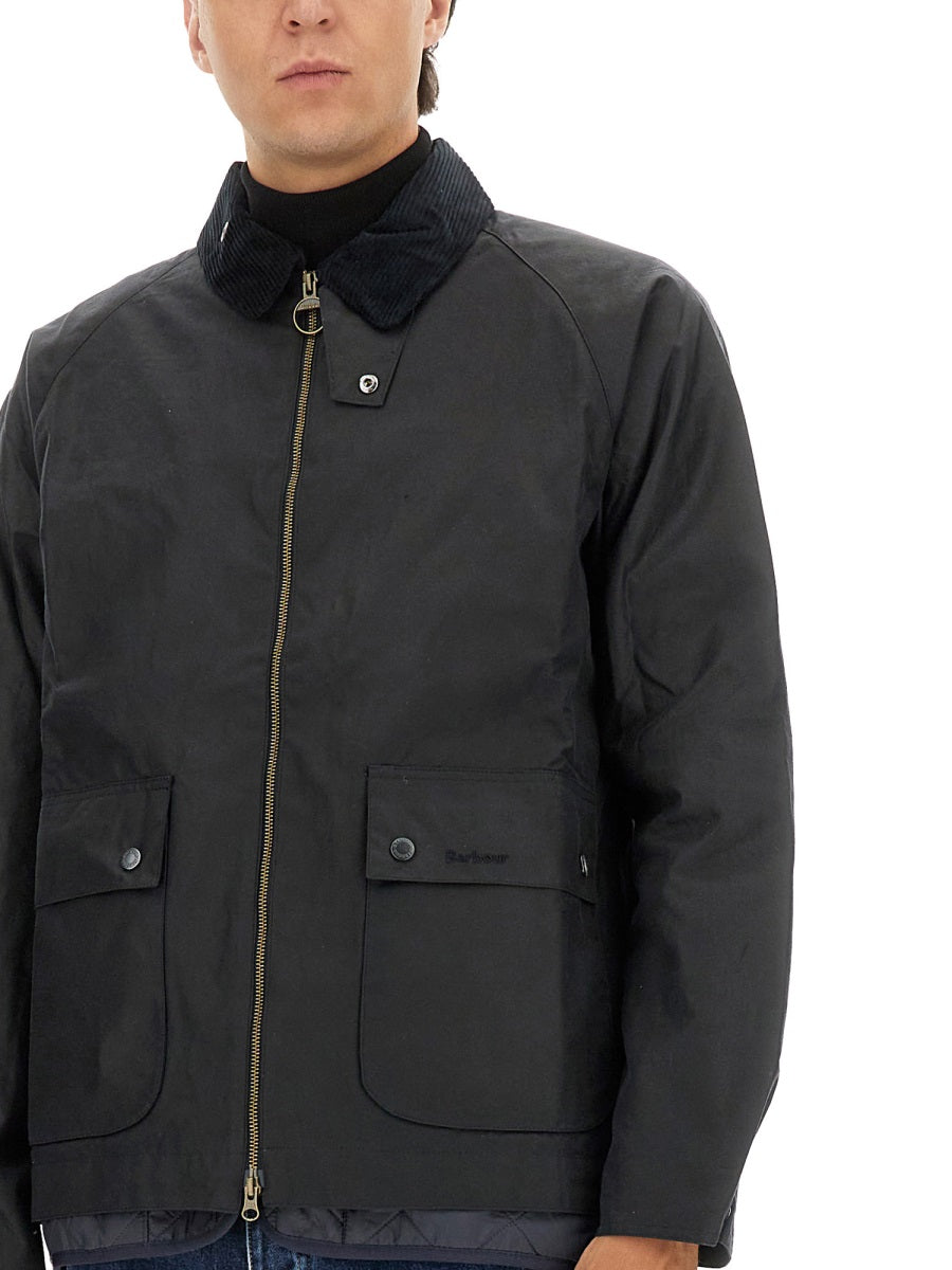 BARBOUR Men's Waxed Cotton Sports Jacket