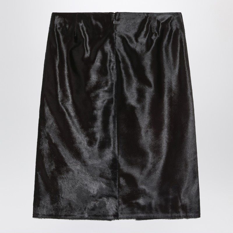 LOULOU STUDIO Myra Skirt in Pony-Effect Leather