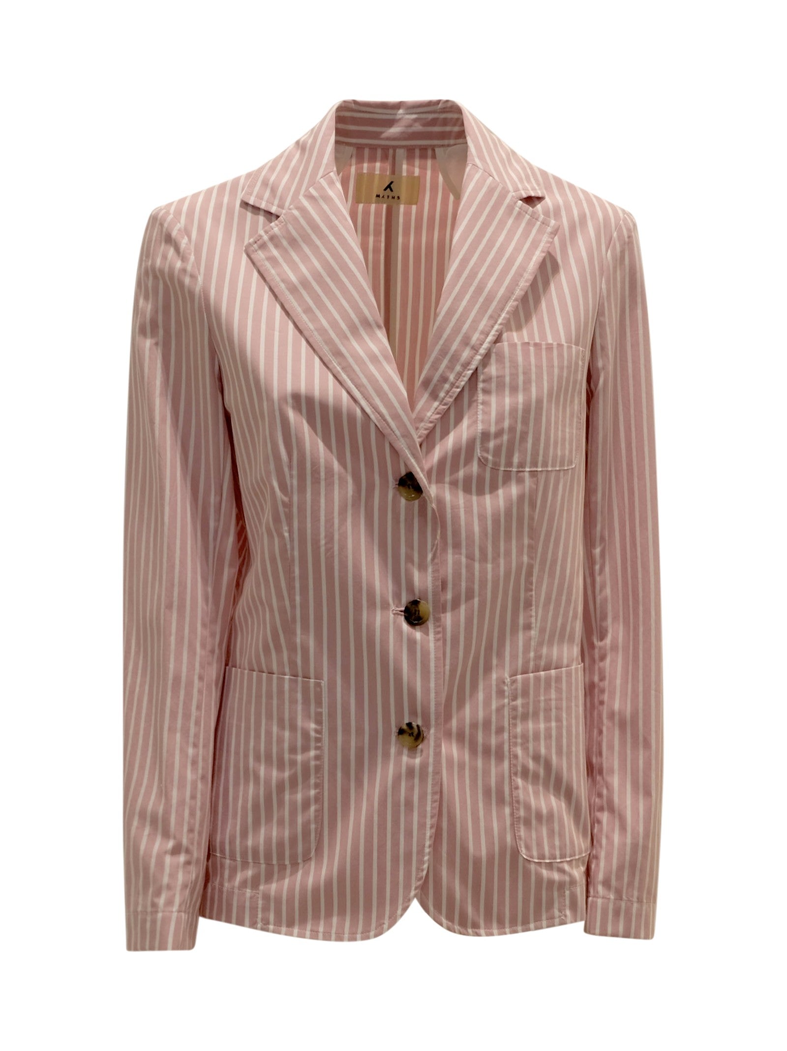 MYTHS Stylish Striped Cotton Blazer - SS25
