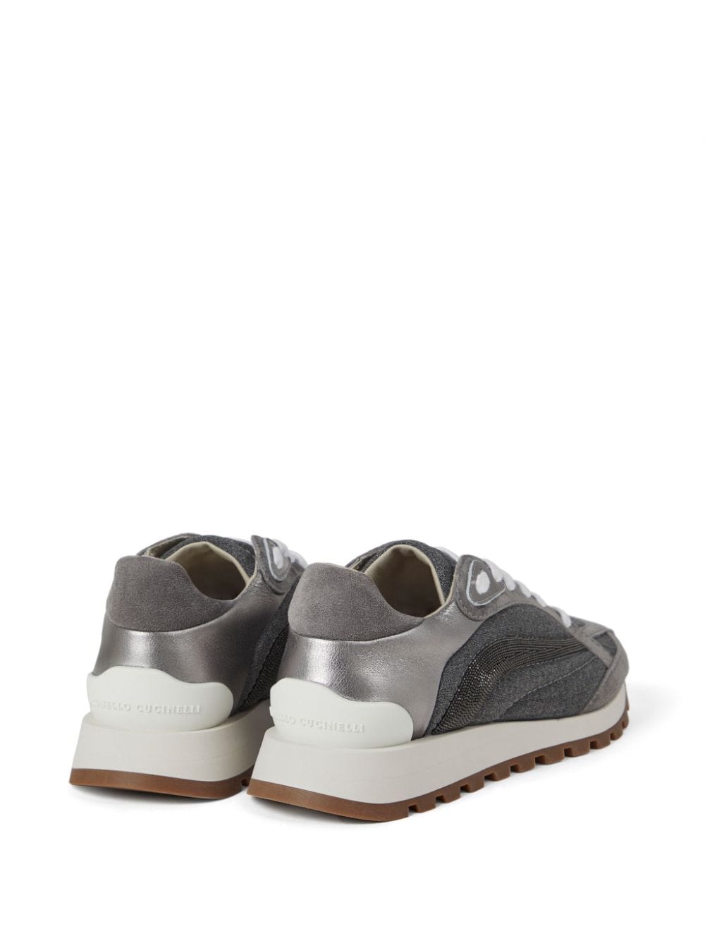 BRUNELLO CUCINELLI Ladies' Stylish Sneaker with Monili Chain Detailing - FW24 Edition