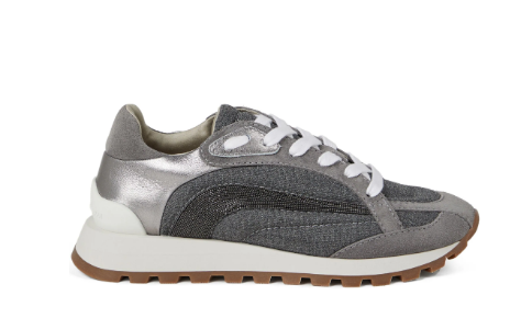 BRUNELLO CUCINELLI Ladies' Stylish Sneaker with Monili Chain Detailing - FW24 Edition