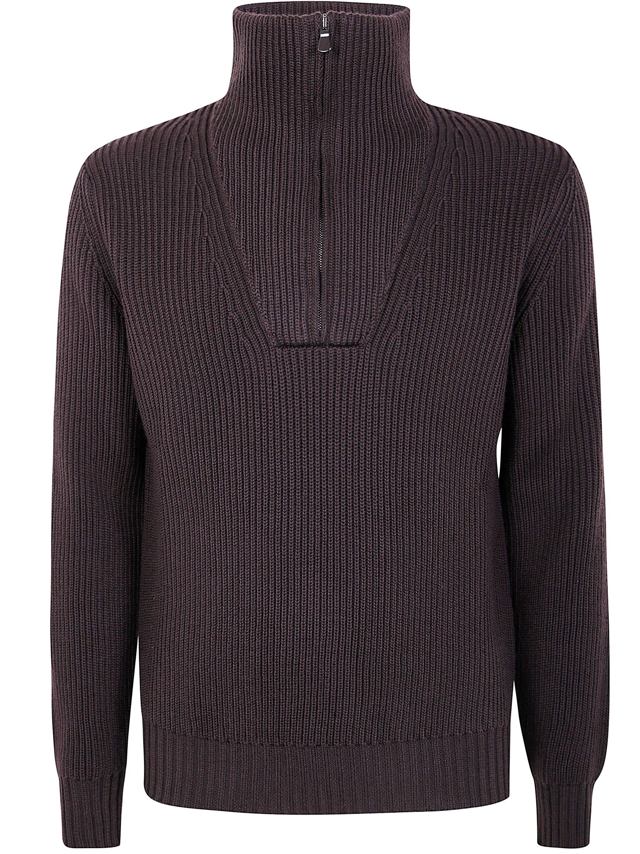 FILIPPO DE LAURENTIIS Men's Half Zip Sweater