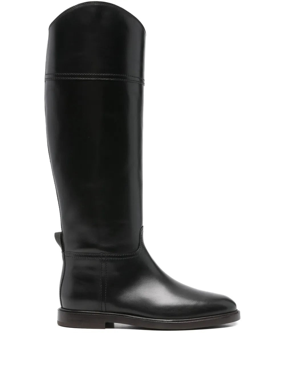 BRUNELLO CUCINELLI Leather High Riding Boots for Women