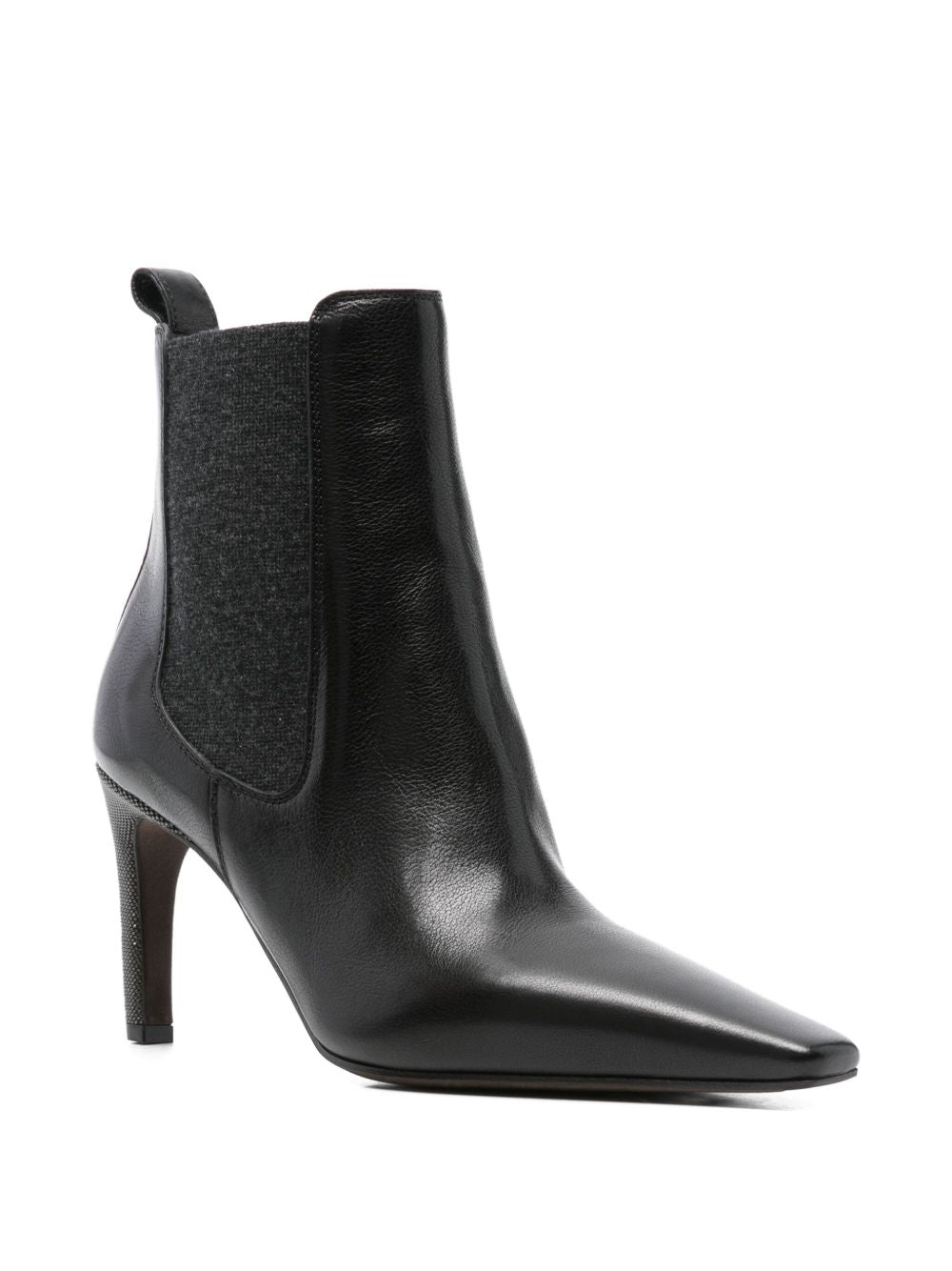 BRUNELLO CUCINELLI Leather Heeled Ankle Boots