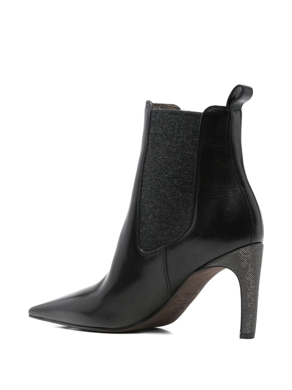 BRUNELLO CUCINELLI Leather Heeled Ankle Boots