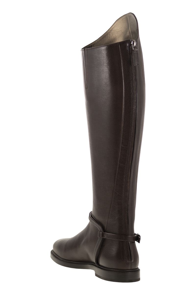 BRUNELLO CUCINELLI Women's Knee Horse Boots - Fall/Winter 2025
