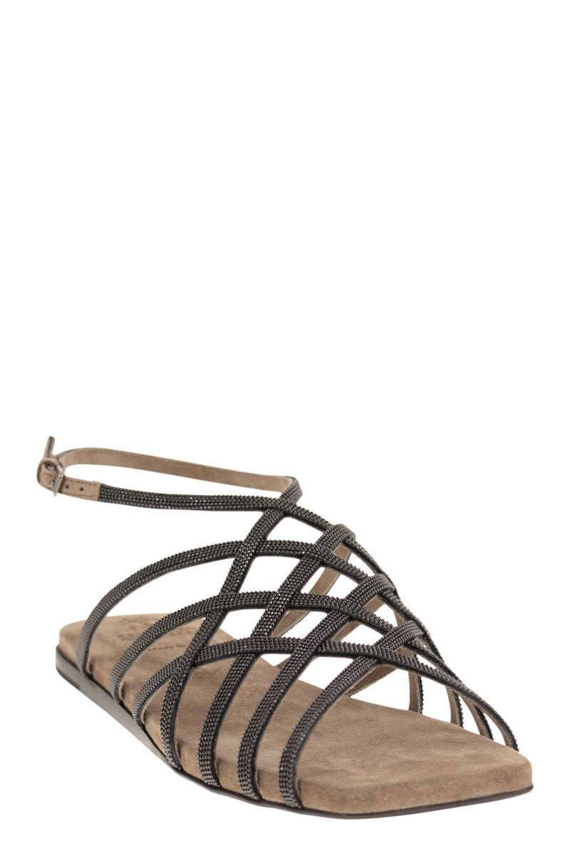 BRUNELLO CUCINELLI Women's Classic Cross Sandals
