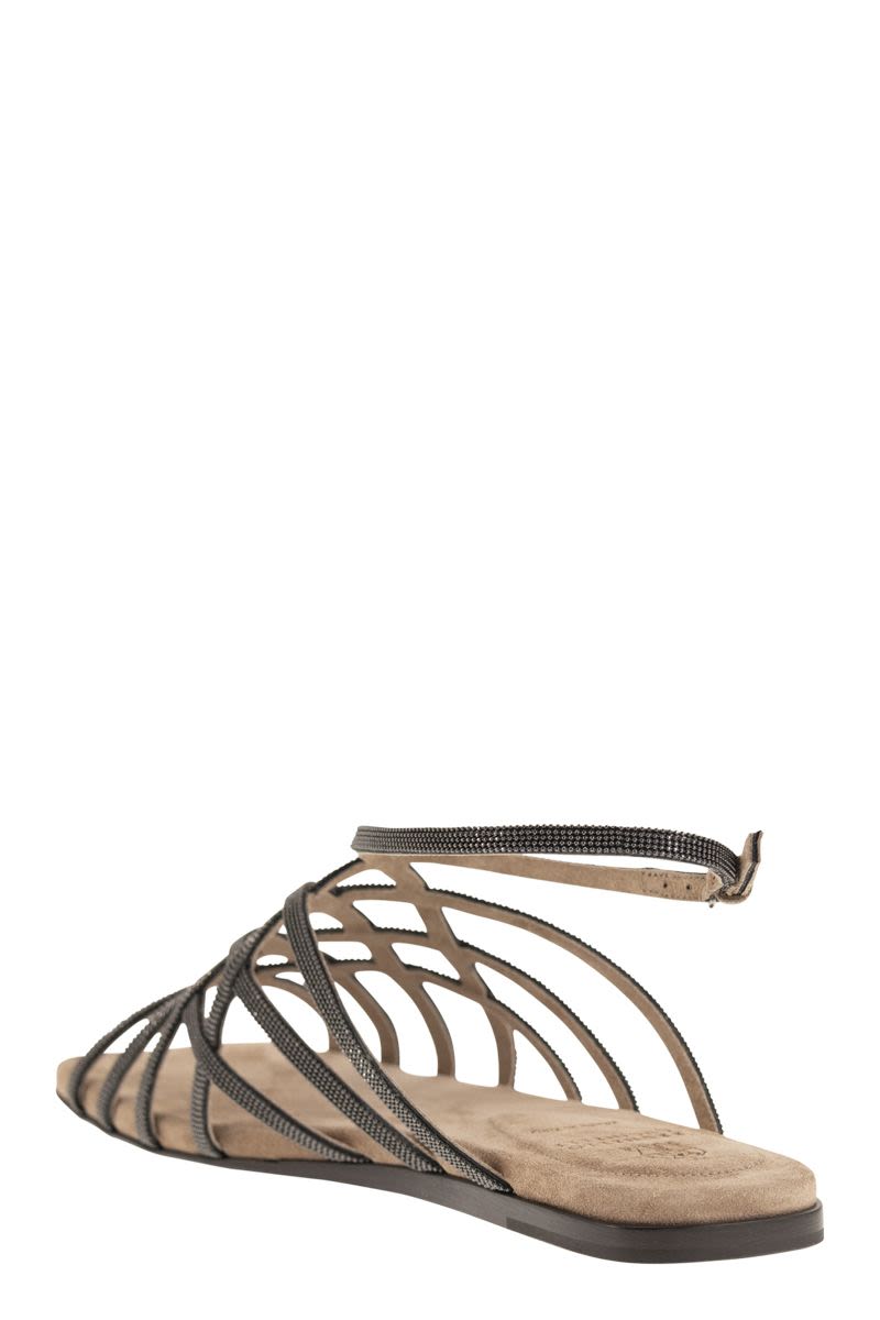 BRUNELLO CUCINELLI Women's Classic Cross Sandals