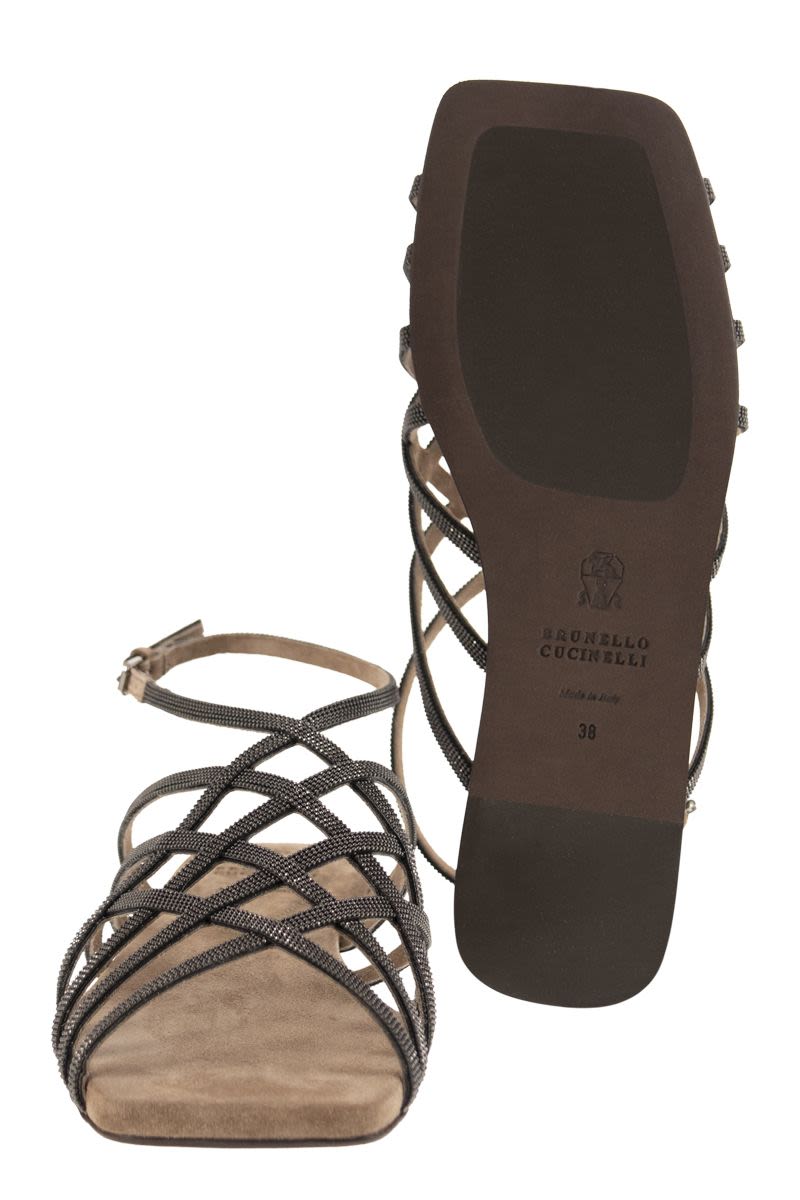 BRUNELLO CUCINELLI Women's Classic Cross Sandals