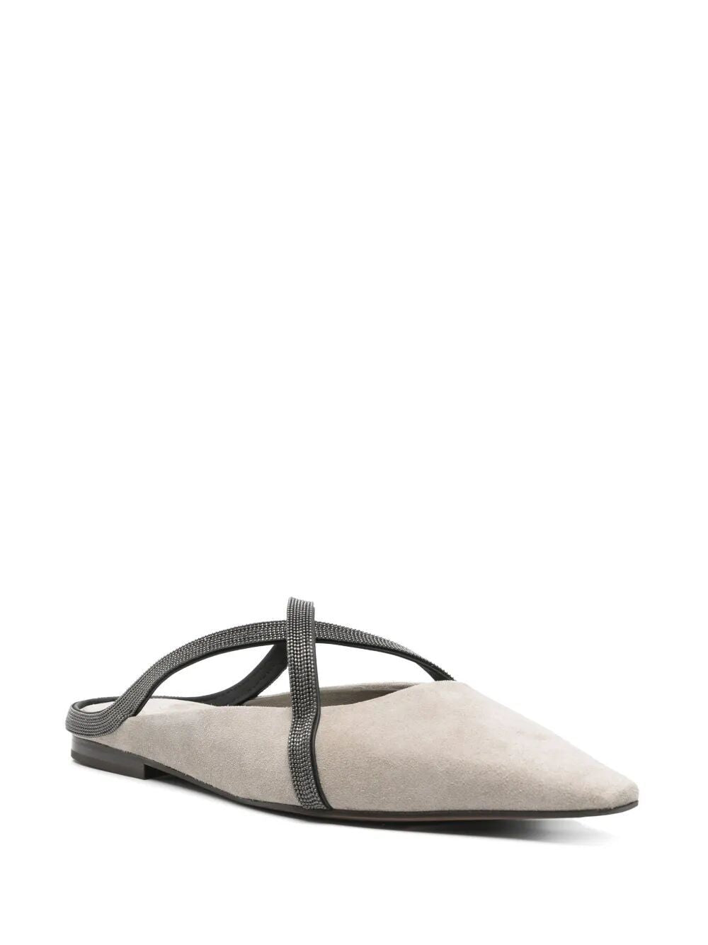 BRUNELLO CUCINELLI Flat Square Pointed Ballet Shoes for Women