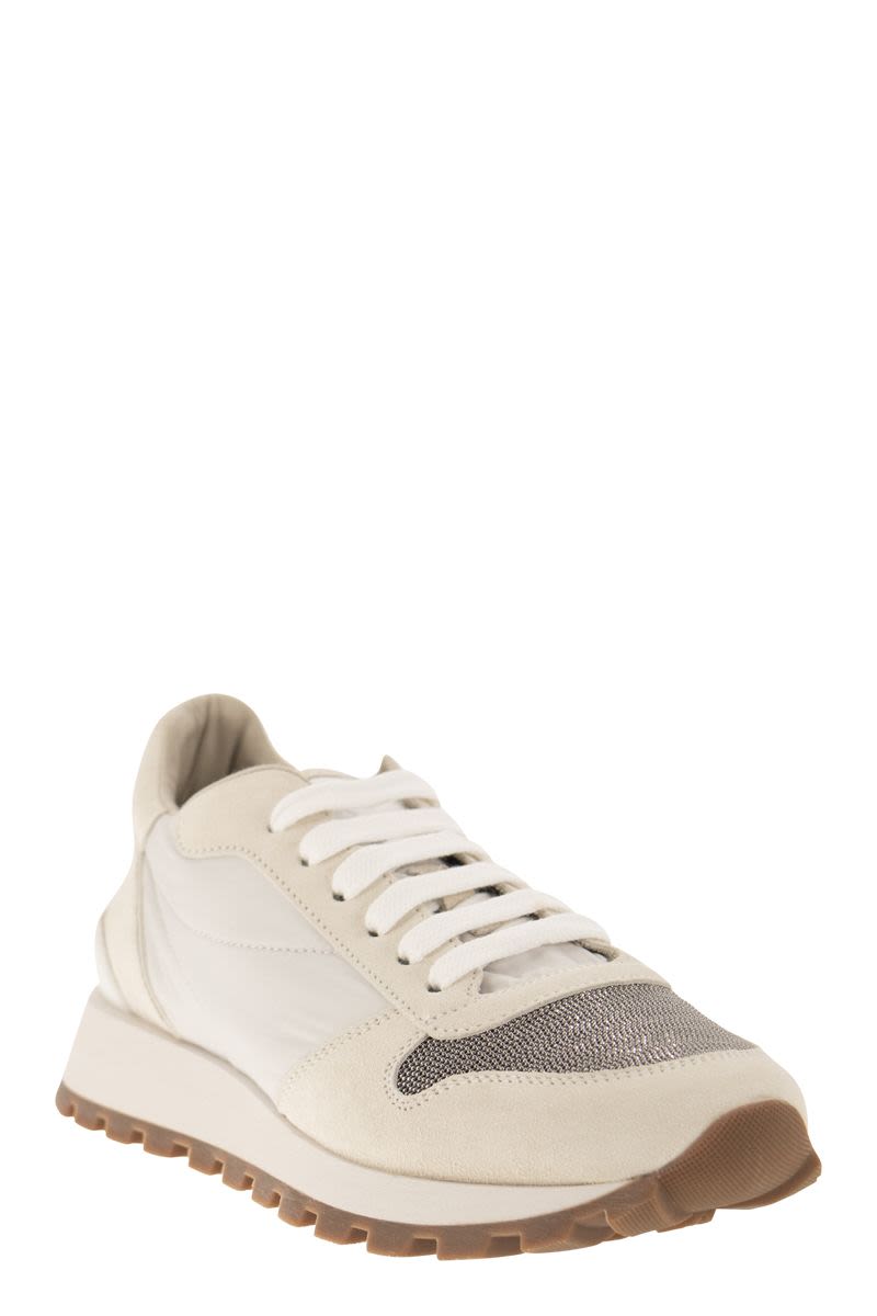 BRUNELLO CUCINELLI Color-Block Panelled Lace-Up Sneaker