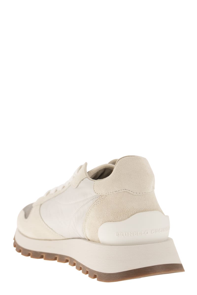 BRUNELLO CUCINELLI Color-Block Panelled Lace-Up Sneaker