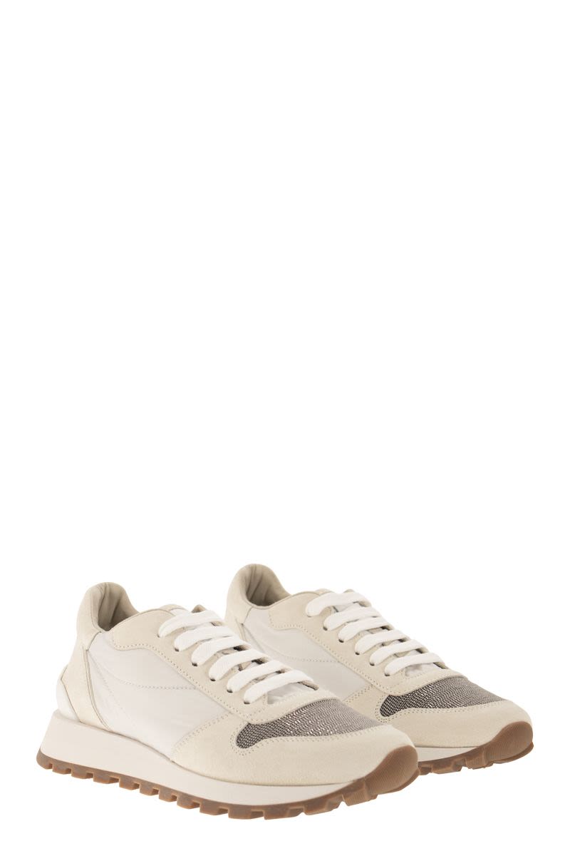 BRUNELLO CUCINELLI Color-Block Panelled Lace-Up Sneaker