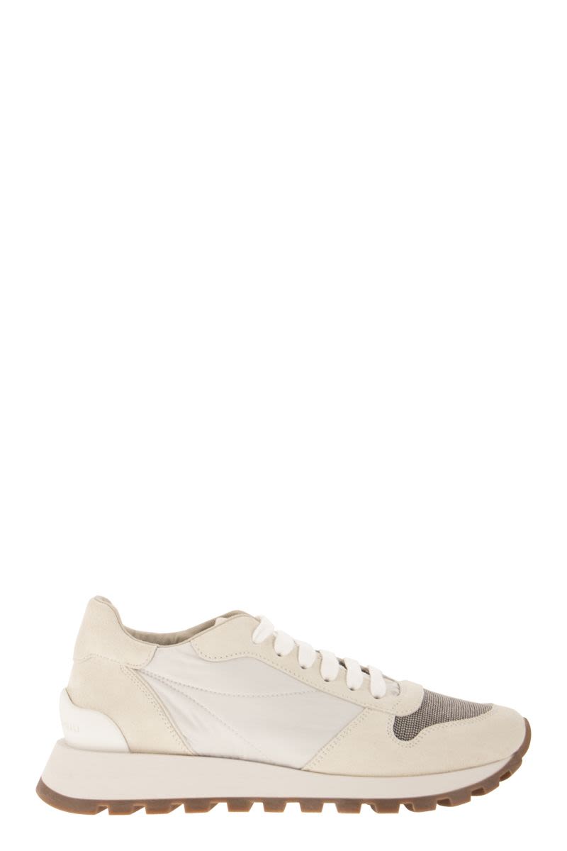 BRUNELLO CUCINELLI Color-Block Panelled Lace-Up Sneaker