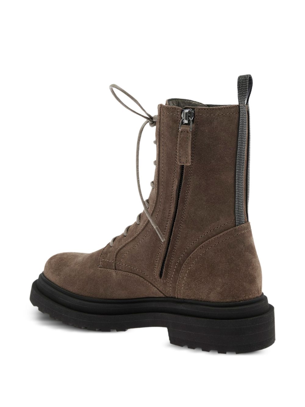 BRUNELLO CUCINELLI Suede Combat Boot for Women