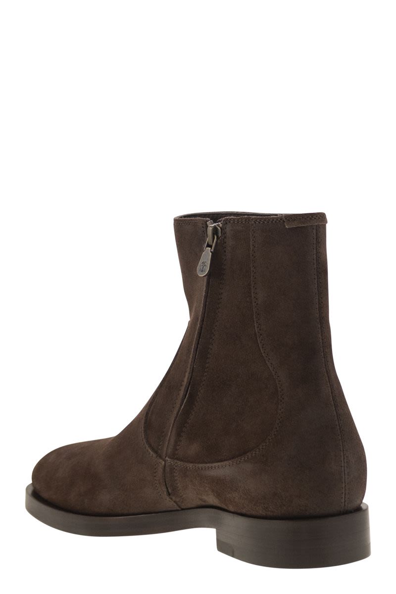 BRUNELLO CUCINELLI Suede Chelsea Boot - Comfortable Height