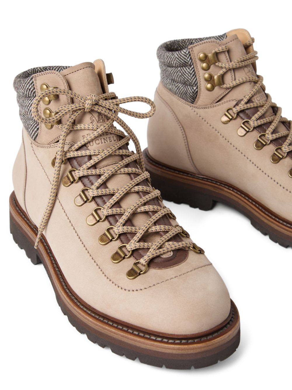 BRUNELLO CUCINELLI Leather Boots with Padded Ankle - Size 35