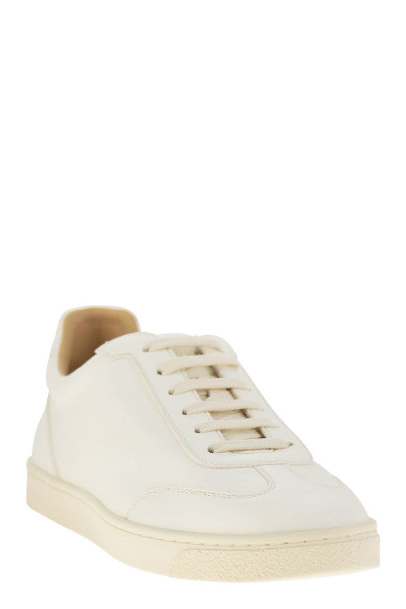 BRUNELLO CUCINELLI Men's Deerskin Trainers with Latex Sole