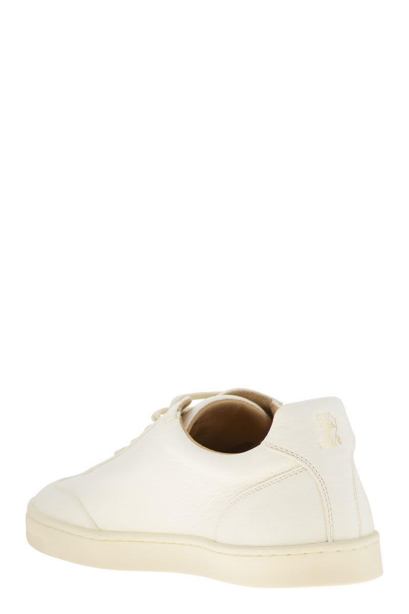 BRUNELLO CUCINELLI Men's Deerskin Trainers with Latex Sole