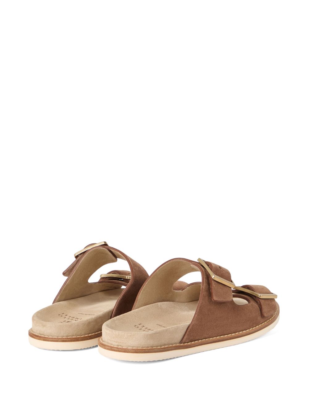 BRUNELLO CUCINELLI Urban Slide Sandals in Washed Suede