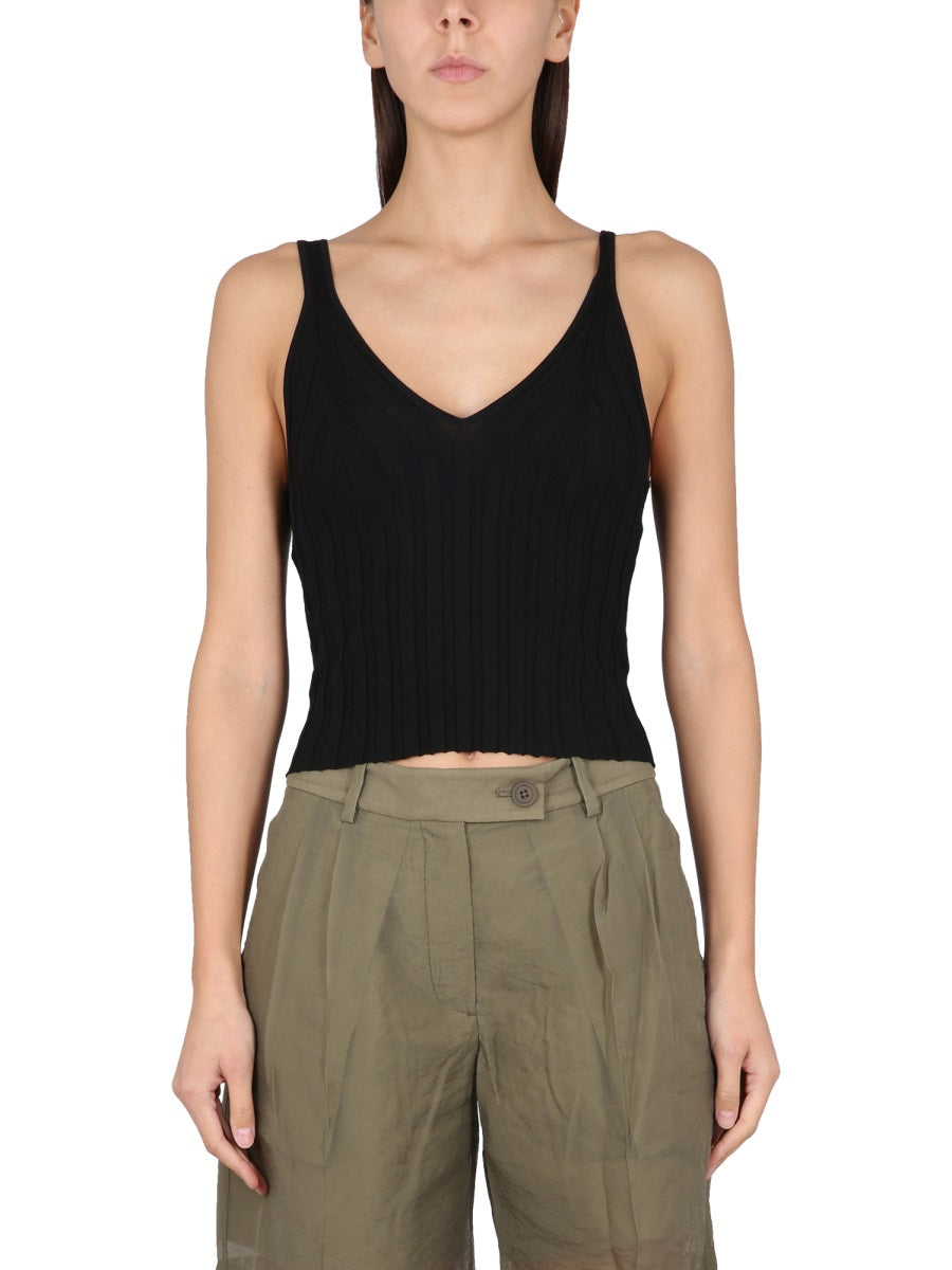 HELMUT LANG Round Shoulder Slim Fit Tank Top