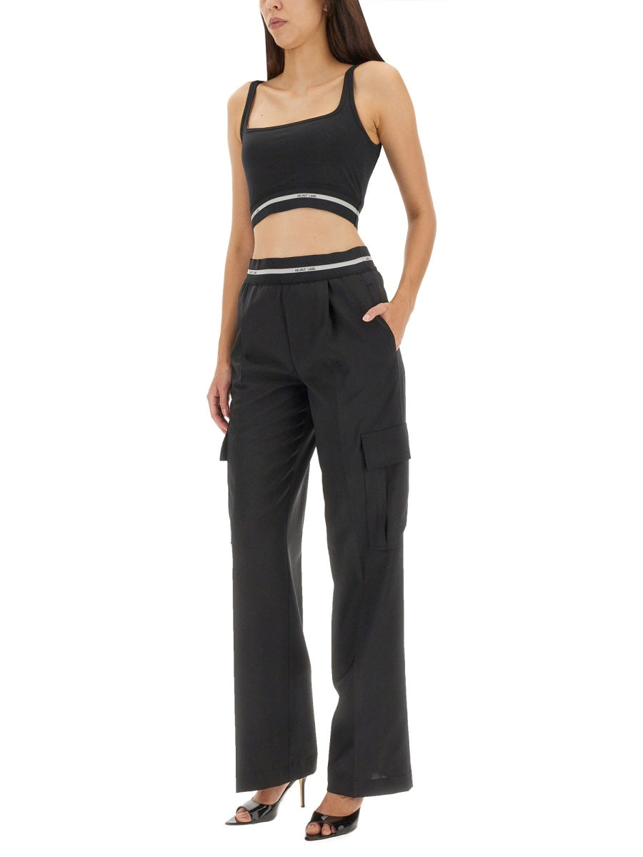 HELMUT LANG Logo-Embellished Crop Top
