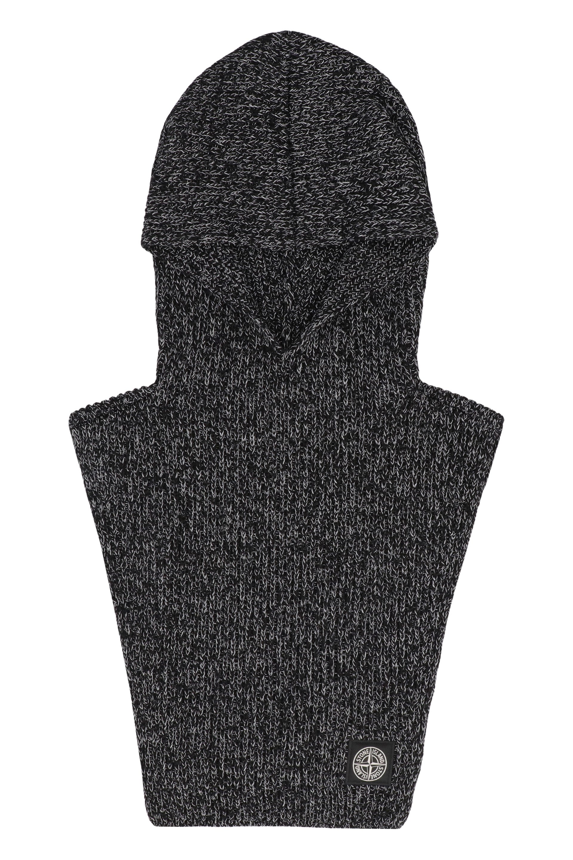STONE ISLAND Knit Scarf with Hood for Men