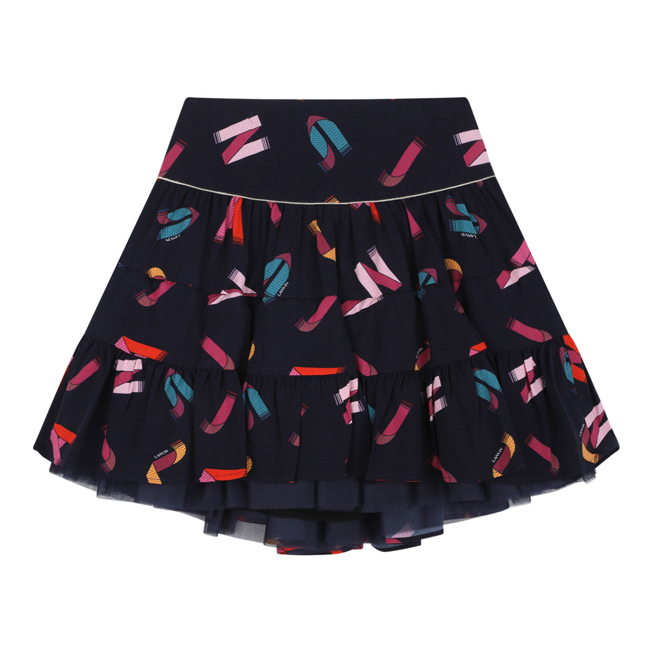 LANVIN Viscose Mini Skirt for Girls
