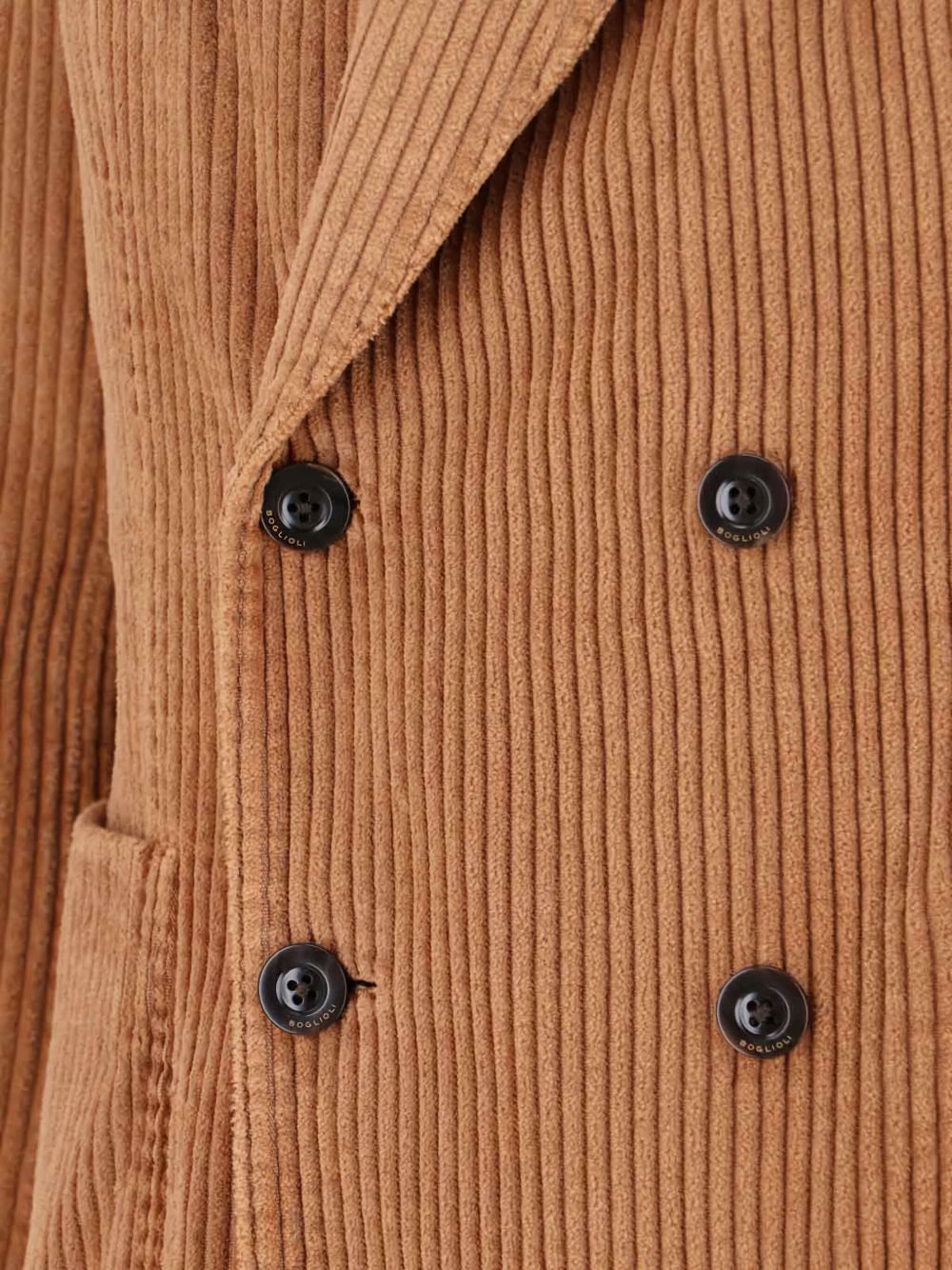 BOGLIOLI Men's Velvet Double-Breasted Jacket