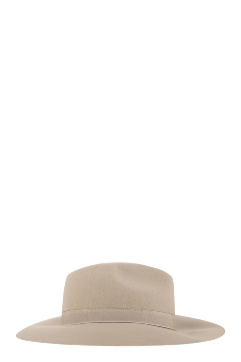 FAY Wide-Brimmed Wool Felt Hat