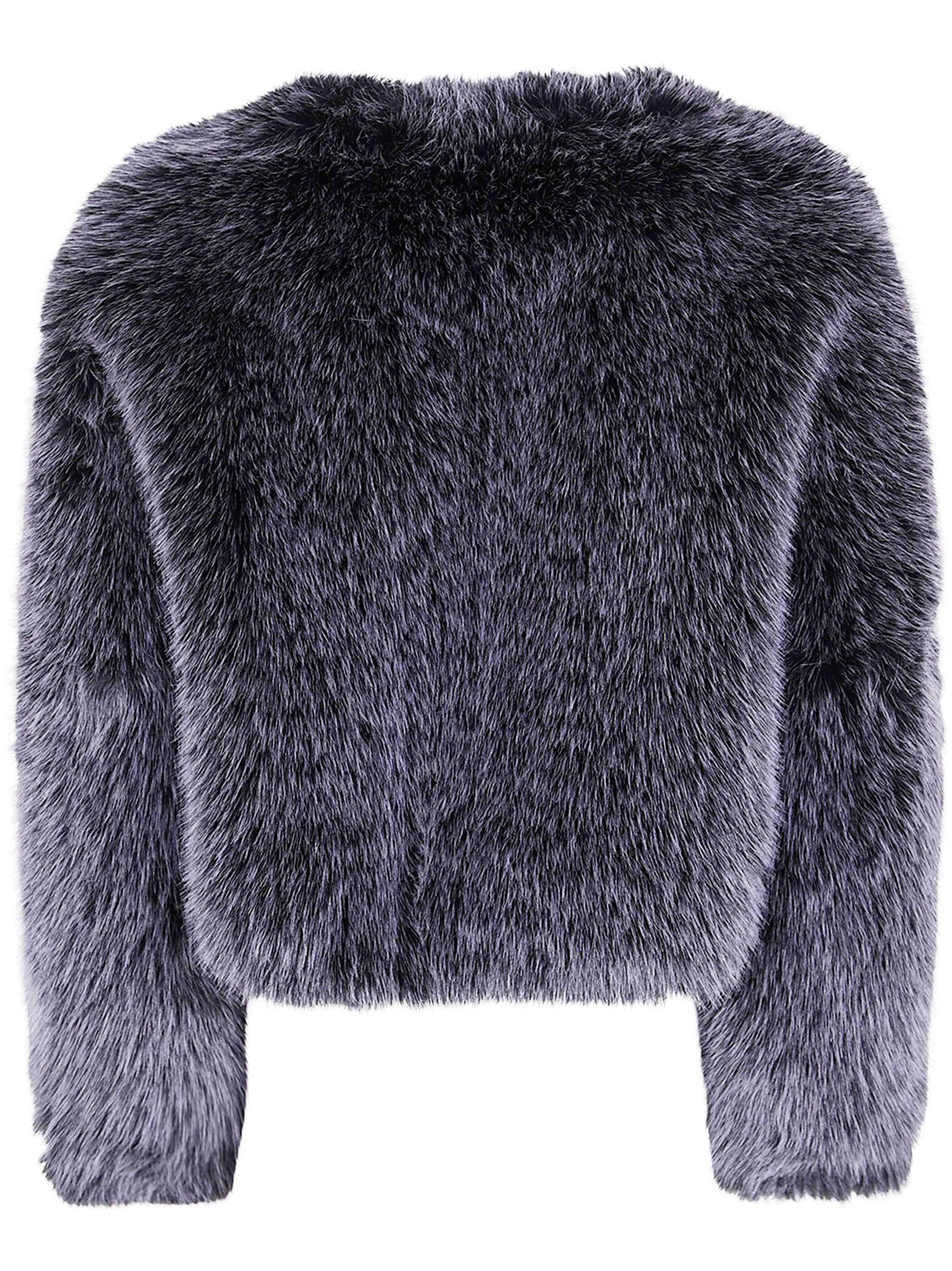 DRHOPE Mini Faux Fur Jacket for Women