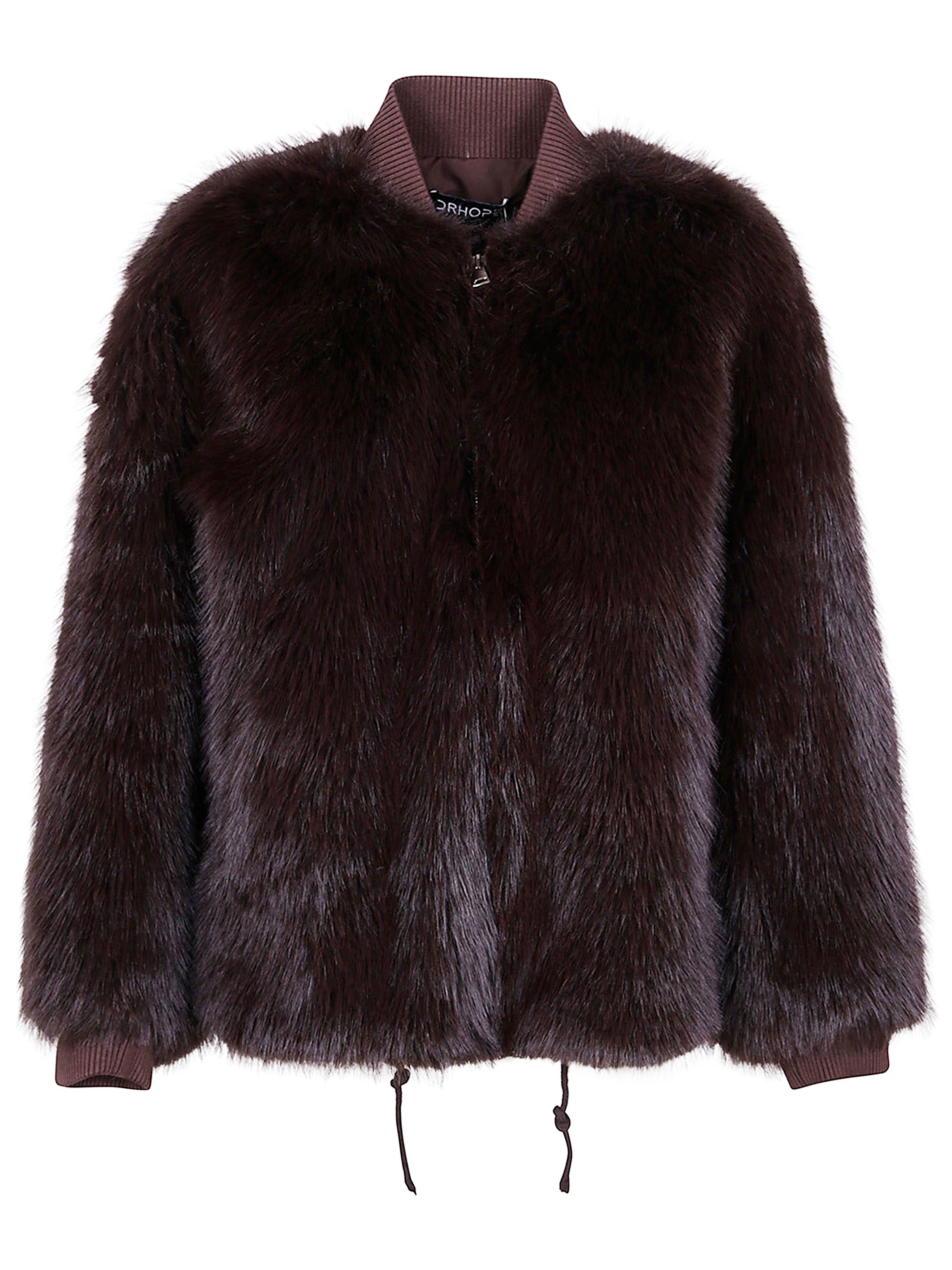 DRHOPE Luxurious Faux Fur Jacket for Women
