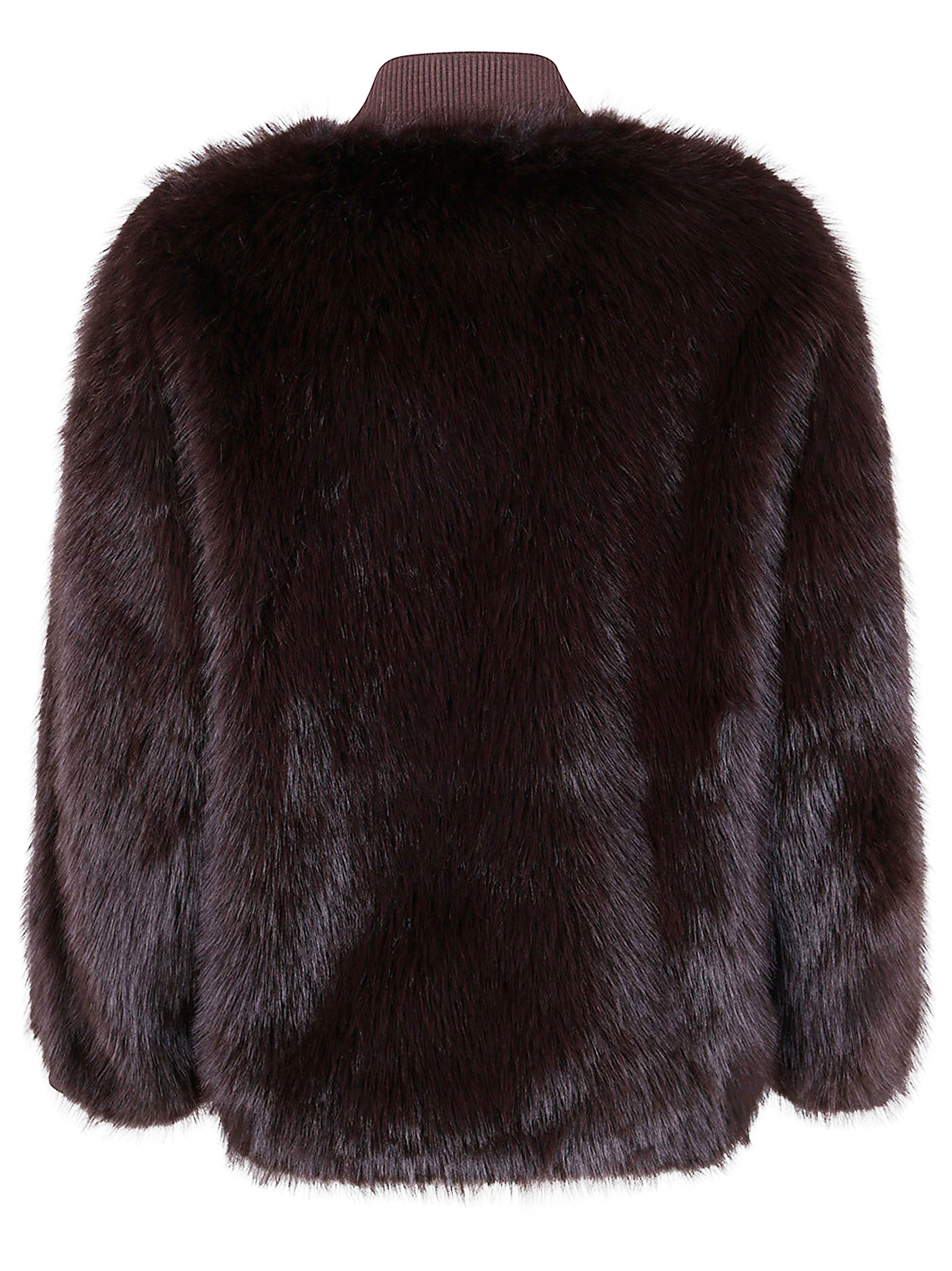 DRHOPE Luxurious Faux Fur Jacket for Women