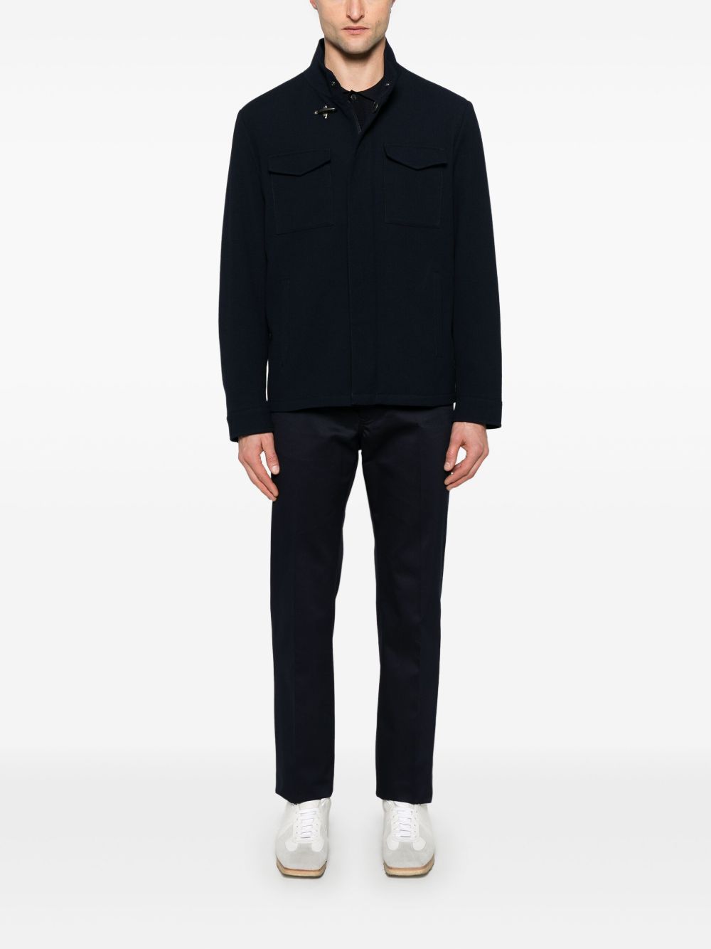 FAY Wool Blend Shirt with Cotton for Men - SS25