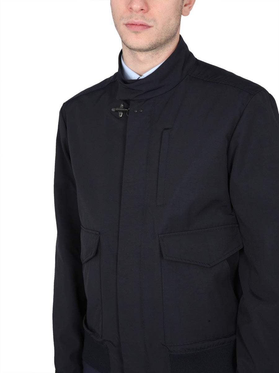 Men's FAY Mini Jacket with Hook Closure