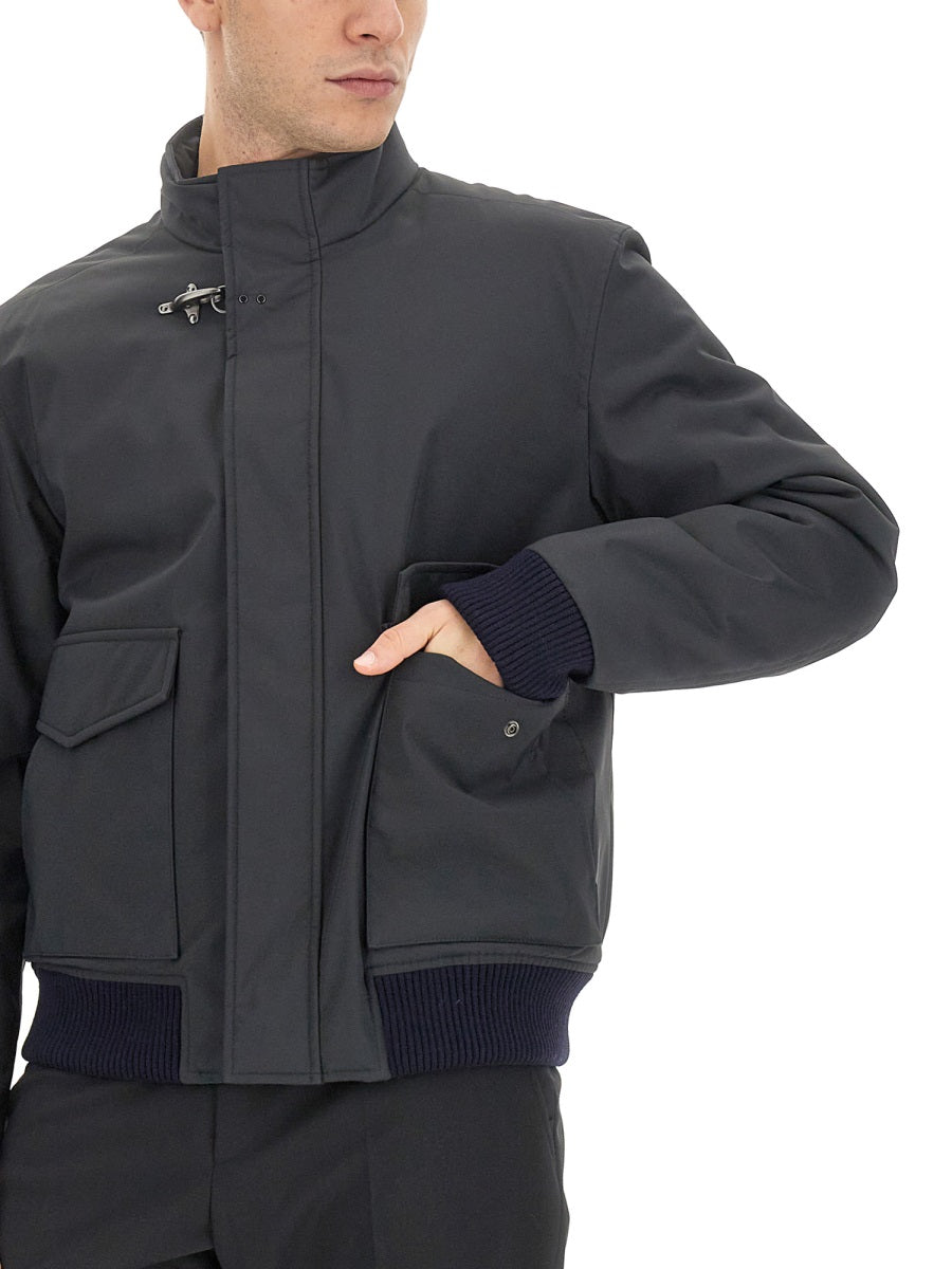 FAY Oversized Mini Nylon Bomber Jacket - Men's Size L