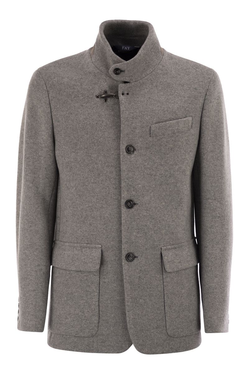 FAY Men's Wool Pea Jacket