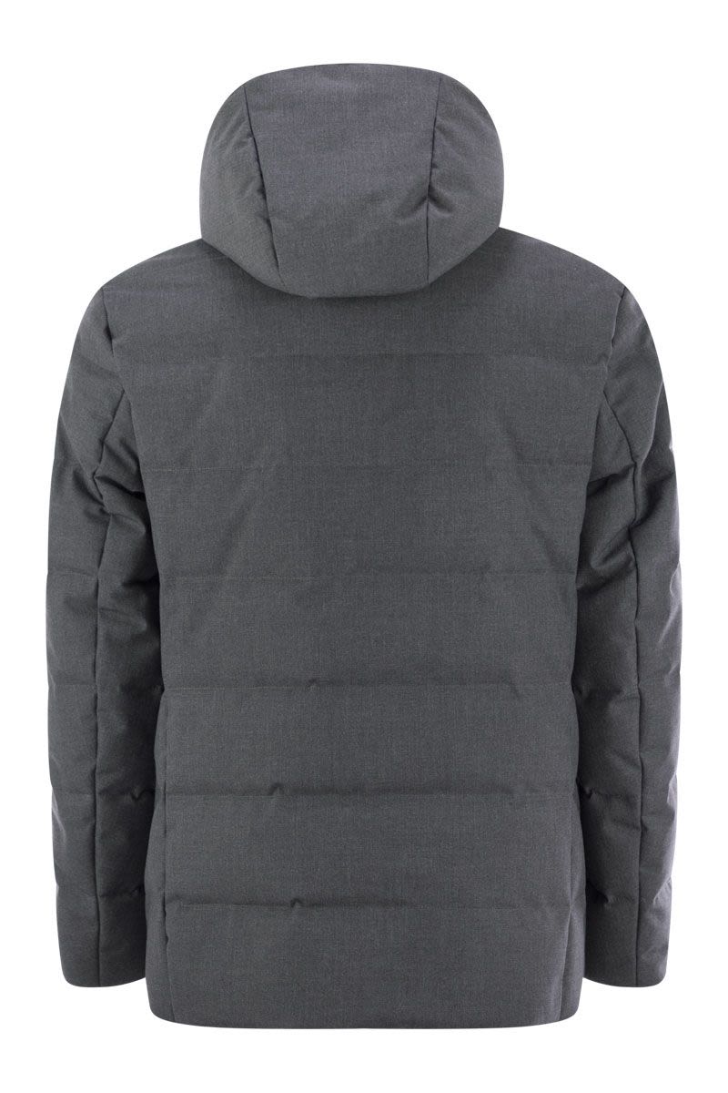 FAY Stylish Double-Breasted Down Jacket with Hood