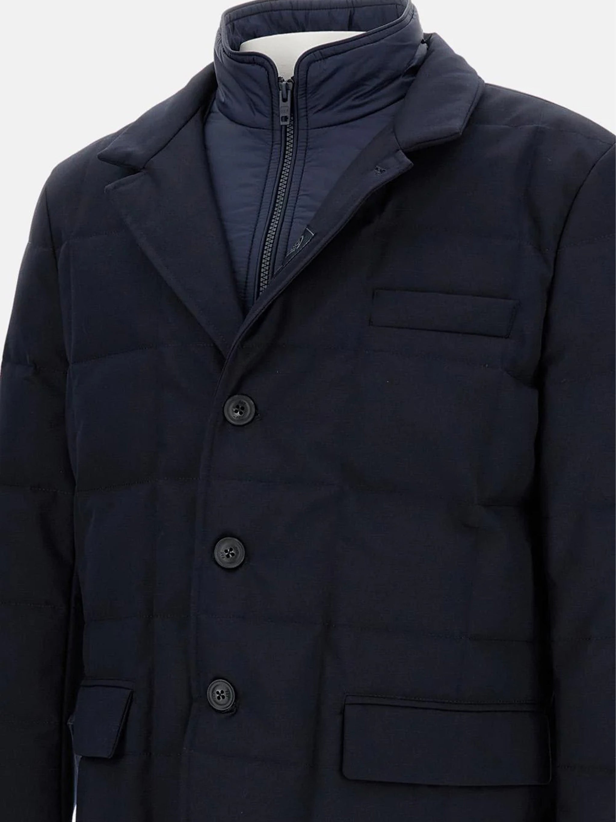 FAY Men's Down Jacket with Buttons