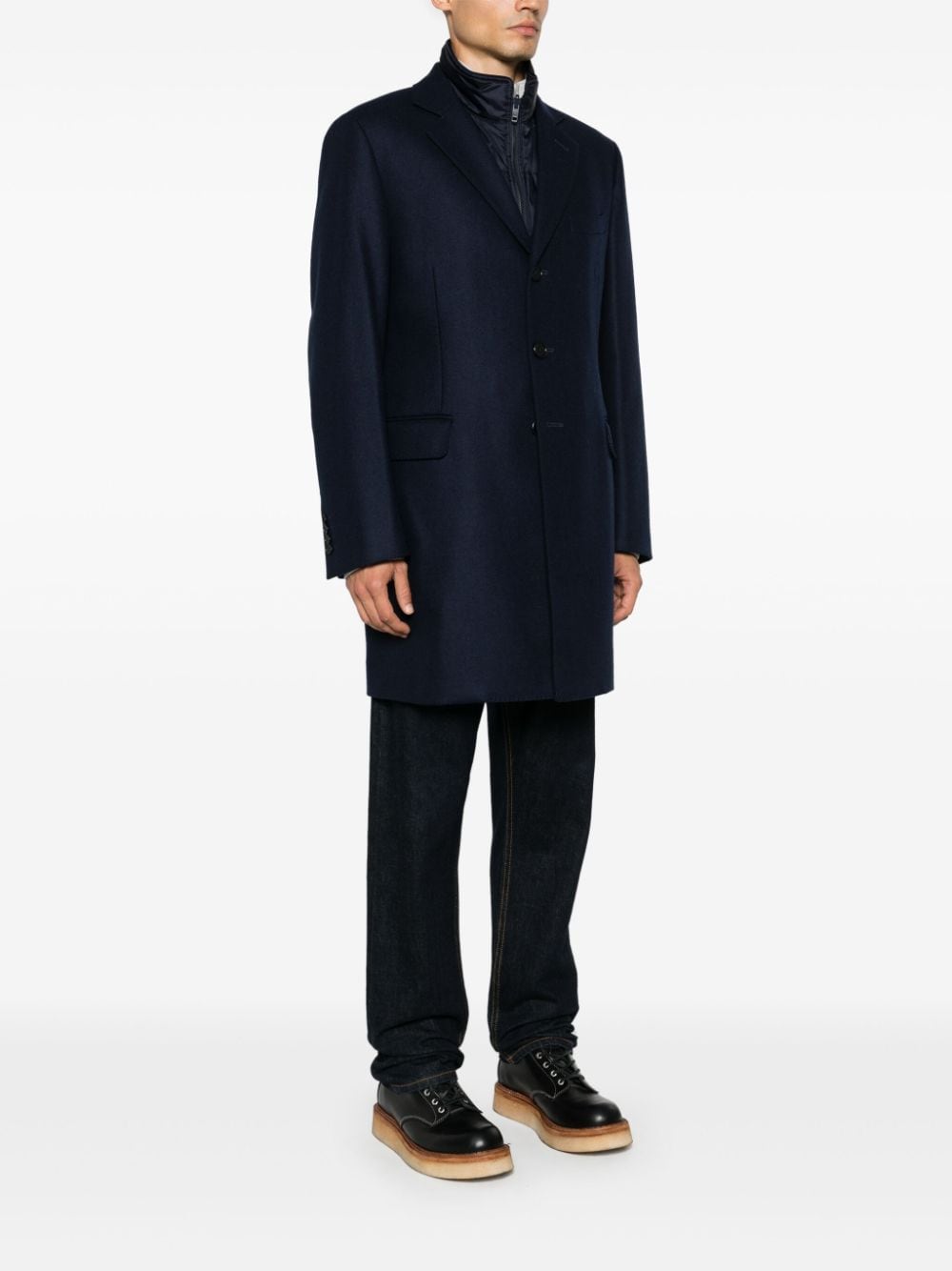 FAY Layered Wool Blend Jacket for Men
