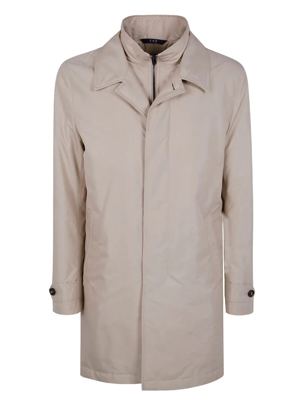 FAY Contemporary Raincoat with Double Front Construction