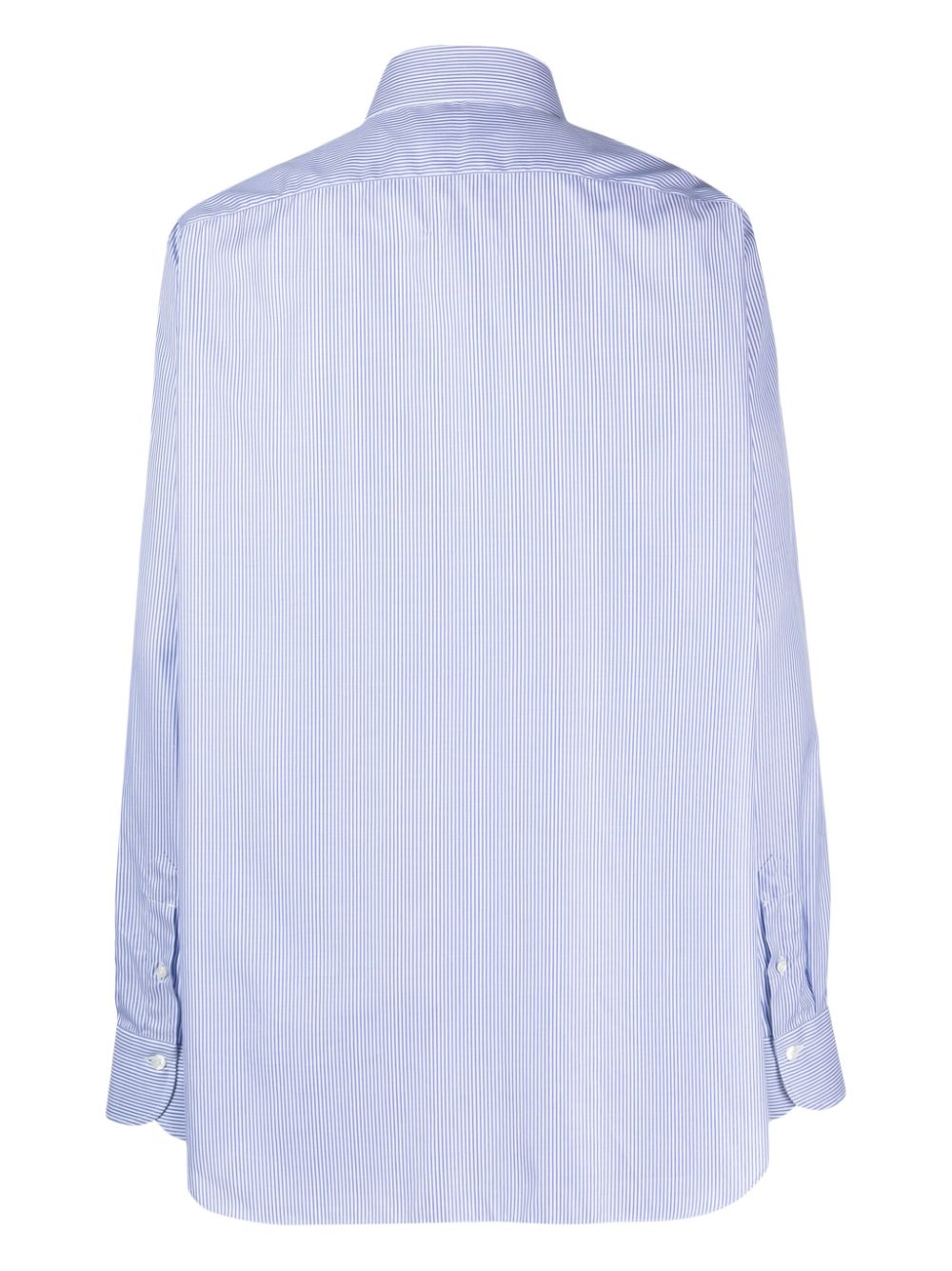 FINAMORE Striped Cotton Button-Up Shirt