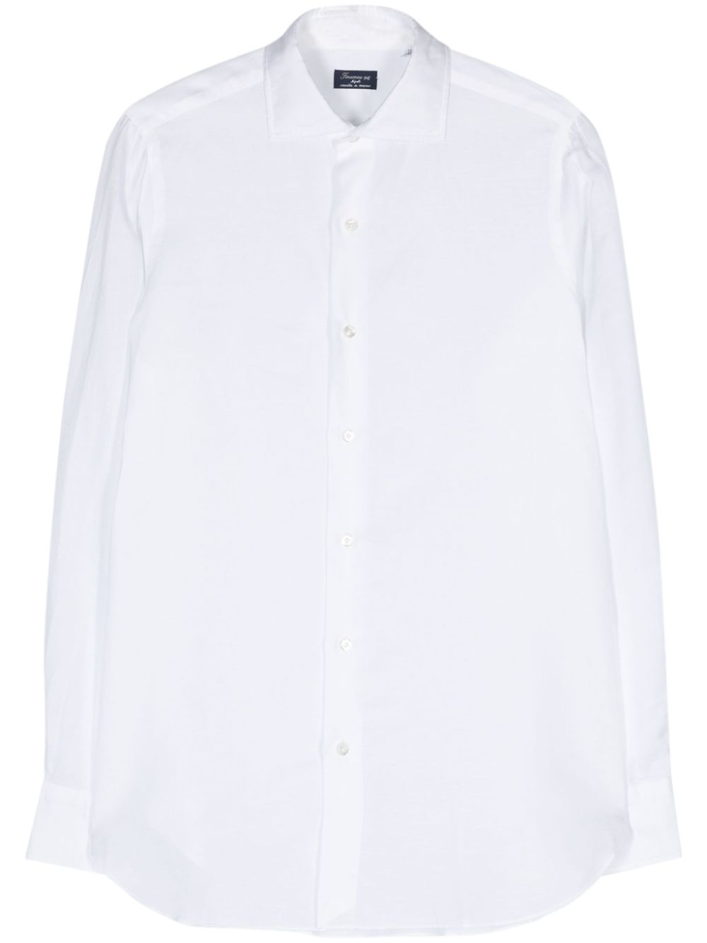FINAMORE Cotton and Linen Blend Shirt - Classic Fit
