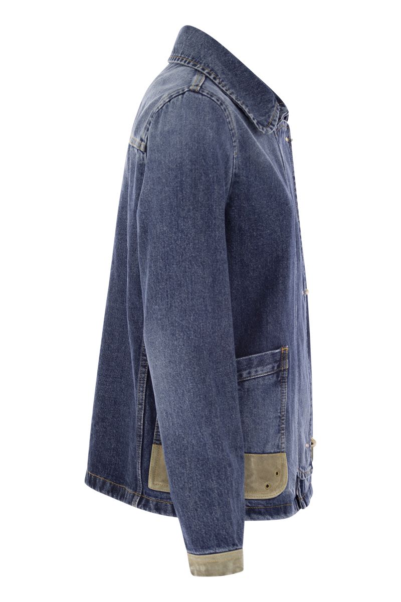 FAY Mini 3-Hook Denim Jacket