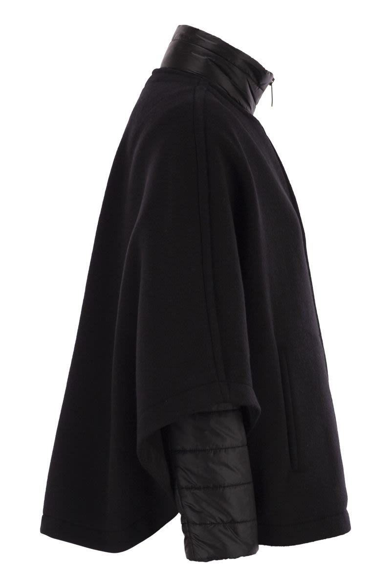 FAY 3-IN-1 DOUBLE-SIDED WOOL AND CASHMERE CAPE