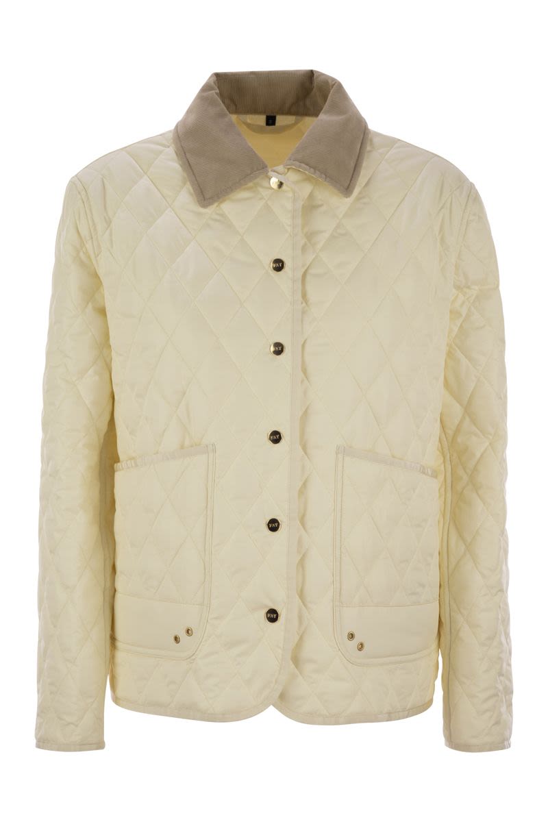 FAY Diamond Quilted Mini Shirt Jacket for Women