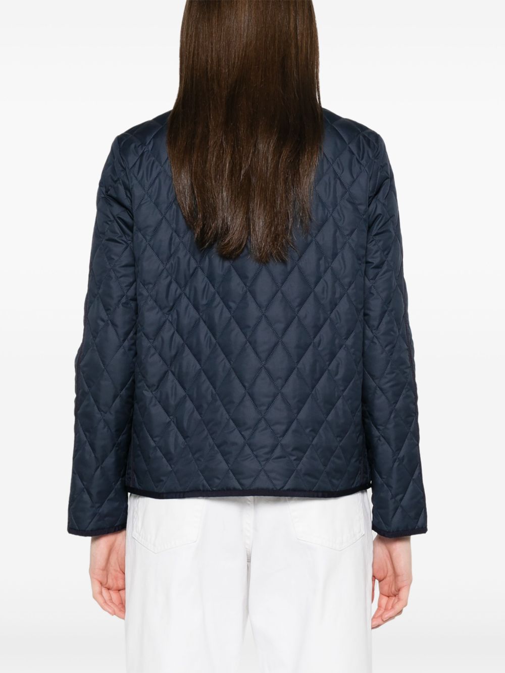 FAY Quilted Women's Jacket with Hook and Eye Closure