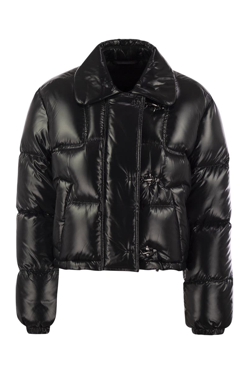 FAY Mini 3-Hook Cropped Down Jacket