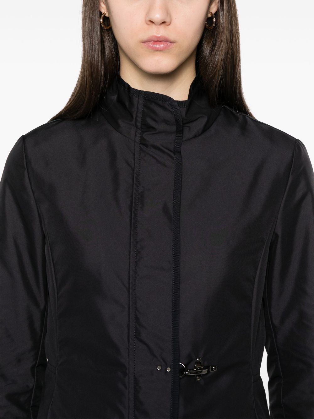 FAY Women's High Neck Press-Stud Jacket